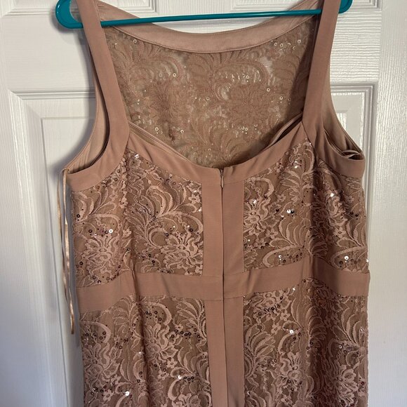 Elegant Nighway 16W Dress | Floral Sequin Plus Size Perfect for Special Occasion - Picture 2 of 2